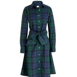 JCrew Factory Blackwatch Plaid Shirtdress - 4